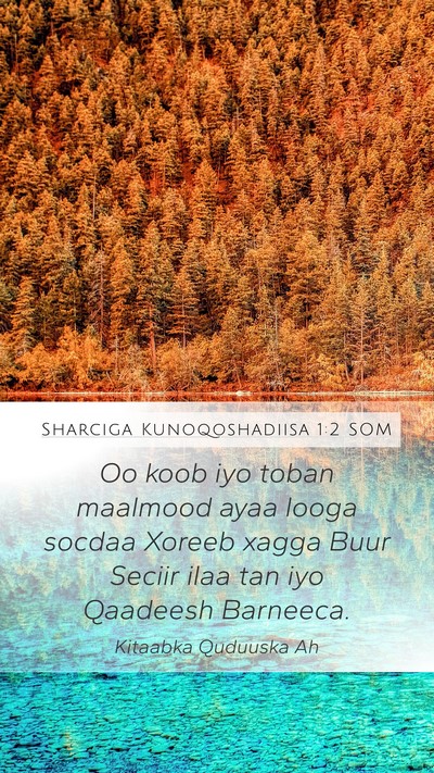 Sharciga Kunoqoshadiisa 1:2 SOM Bible Verse Image