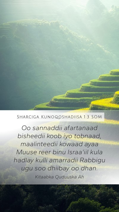 Sharciga Kunoqoshadiisa 1:3 SOM Bible Verse Image