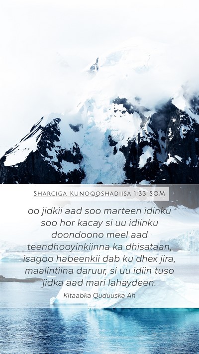 Sharciga Kunoqoshadiisa 1:33 SOM Bible Verse Image