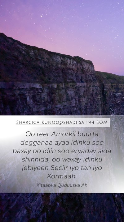 Sharciga Kunoqoshadiisa 1:44 SOM Bible Verse Image