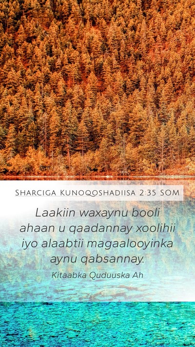 Sharciga Kunoqoshadiisa 2:35 SOM Bible Verse Image