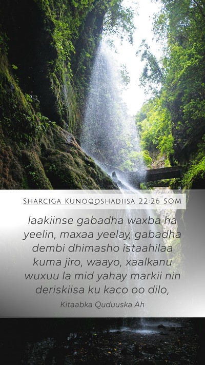 Sharciga Kunoqoshadiisa 22:26 SOM Bible Verse Image