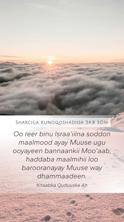 Sharciga Kunoqoshadiisa 34:8 SOM Bible Verse Image