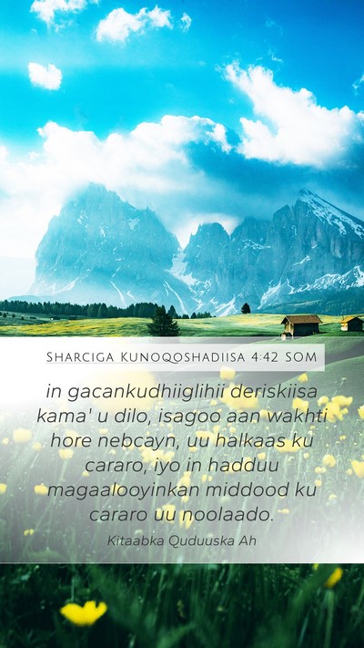 Sharciga Kunoqoshadiisa 4:42 SOM Bible Verse Image