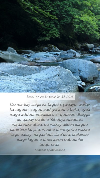 Taariikhdii Labaad 24:25 SOM Bible Verse Image