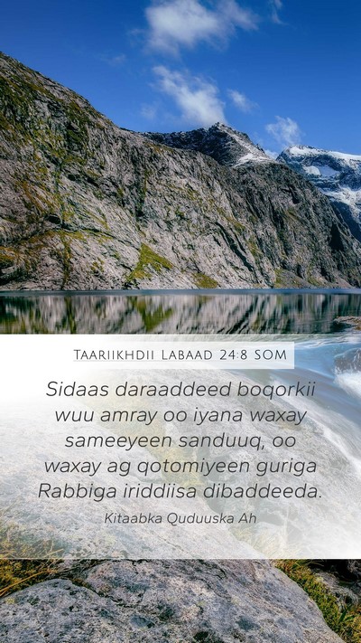 Taariikhdii Labaad 24:8 SOM Bible Verse Image
