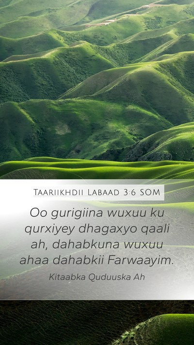 Taariikhdii Labaad 3:6 SOM Mobile Phone Wallpaper - Oo gurigiina wuxuu ku qurxiyey dhagaxyo qaali ah, - Mobile Bible Verse Wallpaper