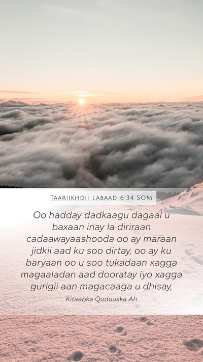 Taariikhdii Labaad 6:34 SOM Bible Verse Image