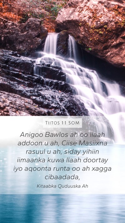 Tiitos 1:1 SOM Bible Verse Image
