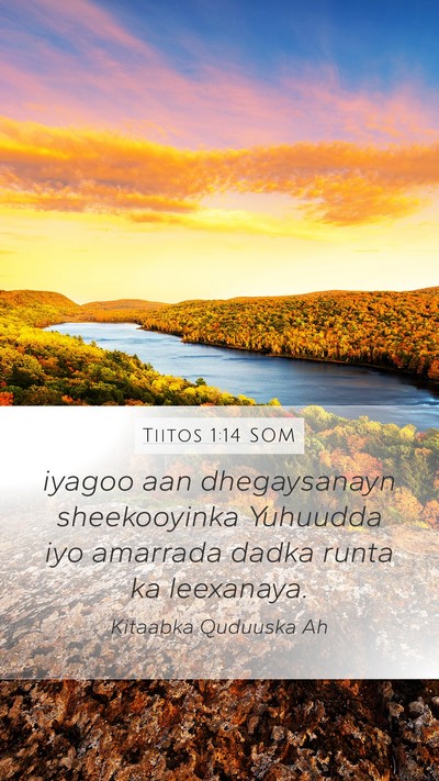Tiitos 1:14 SOM Bible Verse Image