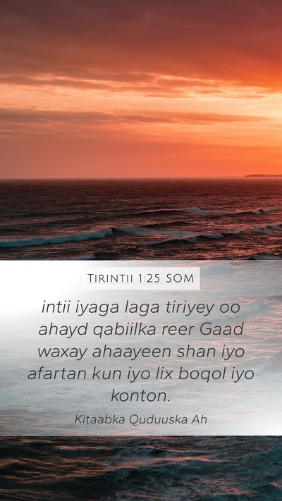 Tirintii 1:25 SOM Mobile Phone Wallpaper - intii iyaga laga tiriyey oo ahayd qabiilka reer - Mobile Bible Verse Wallpaper
