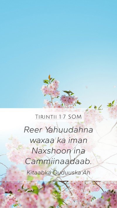 Tirintii 1:7 SOM Bible Verse Image