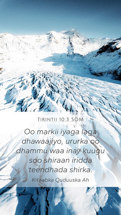 Tirintii 10:3 SOM Mobile Phone Wallpaper - Oo markii iyaga laga dhawaajiyo, ururka oo dhammu - Mobile Bible Verse Wallpaper