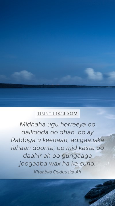 Tirintii 18:13 SOM Mobile Phone Wallpaper - Midhaha ugu horreeya oo dalkooda oo dhan, oo ay - Mobile Bible Verse Wallpaper