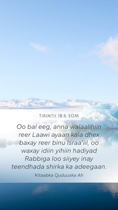 Tirintii 18:6 SOM Bible Verse Image