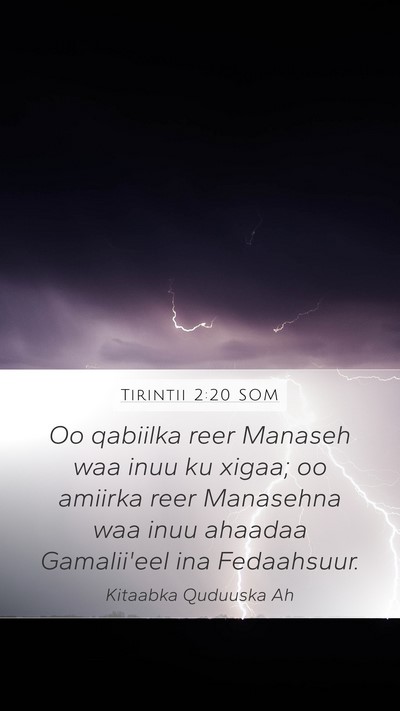 Tirintii 2:20 SOM Bible Verse Image