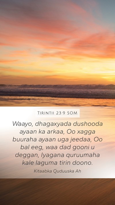 Tirintii 23:9 SOM Mobile Phone Wallpaper - Waayo, dhagaxyada dushooda ayaan ka arkaa, Oo - Mobile Bible Verse Wallpaper