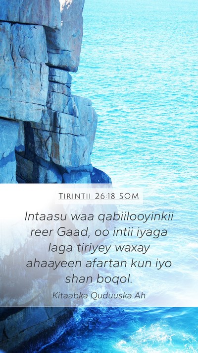 Tirintii 26:18 SOM Bible Verse Image