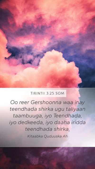 Tirintii 3:25 SOM Bible Verse Image