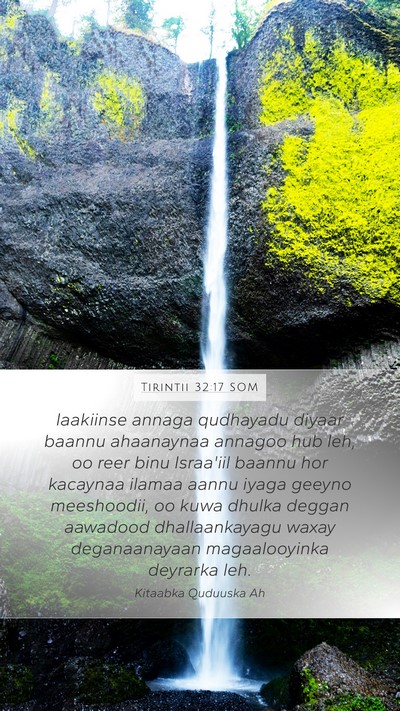Tirintii 32:17 SOM Bible Verse Image