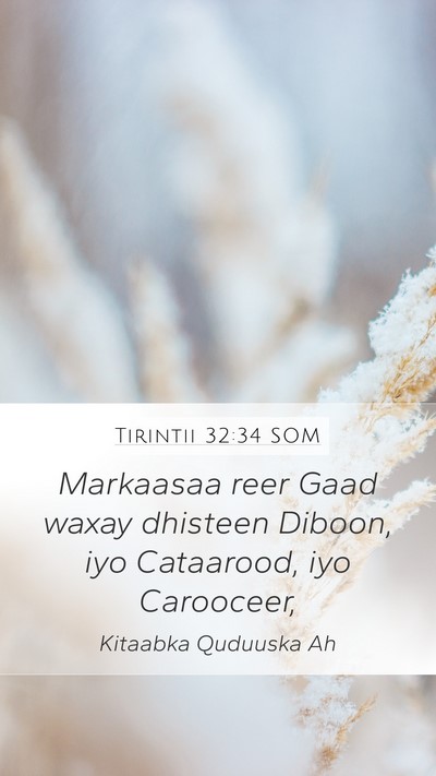 Tirintii 32:34 SOM Bible Verse Image