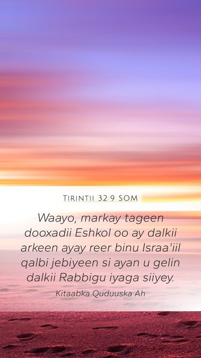 Tirintii 32:9 SOM Bible Verse Image
