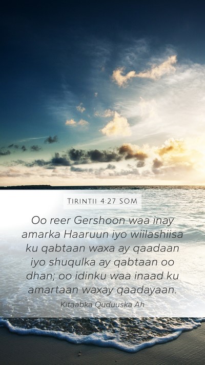 Tirintii 4:27 SOM Bible Verse Image