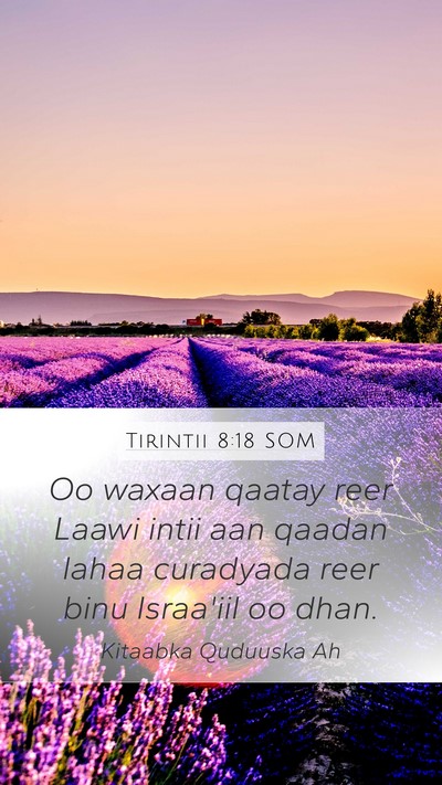 Tirintii 8:18 SOM Bible Verse Image