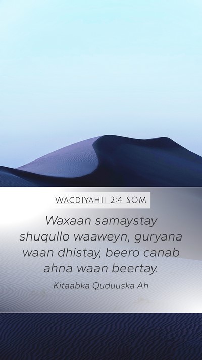 Wacdiyahii 2:4 SOM Bible Verse Image