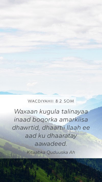 Wacdiyahii 8:2 SOM Bible Verse Image