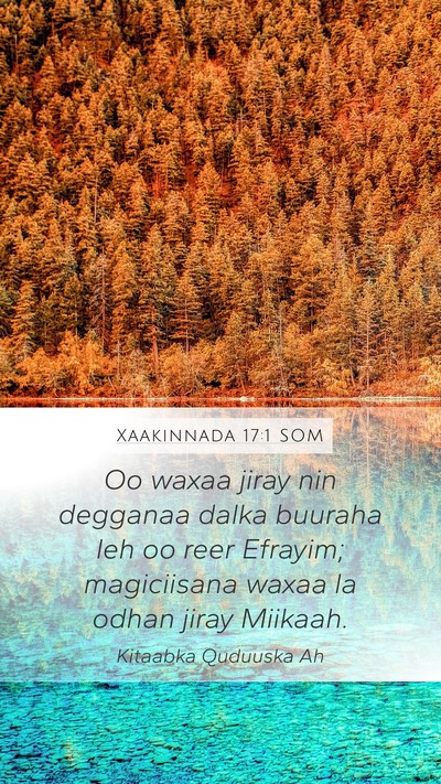Xaakinnada 17:1 SOM Bible Verse Image