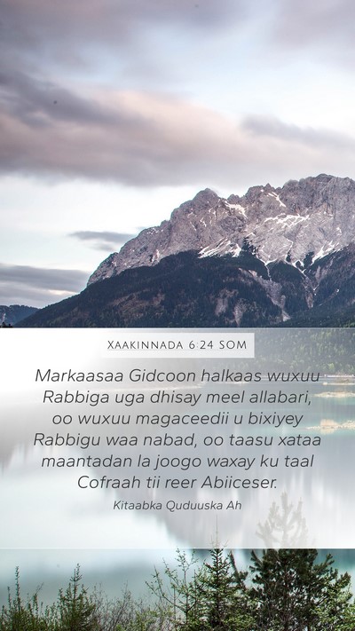 Xaakinnada 6:24 SOM Bible Verse Image