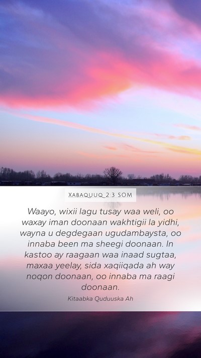 Xabaquuq 2:3 SOM Bible Verse Image