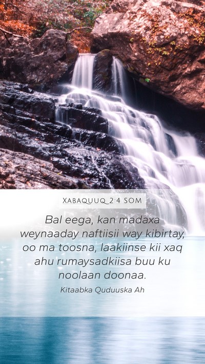 Xabaquuq 2:4 SOM Bible Verse Image