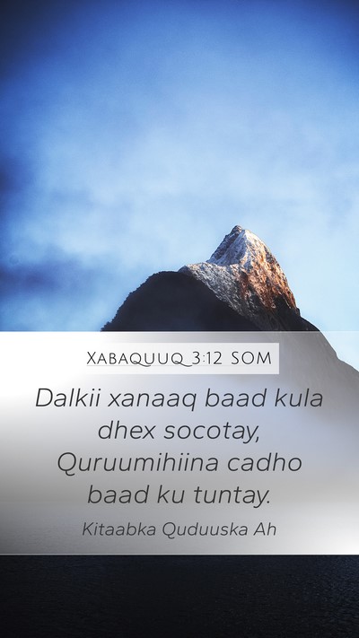 Xabaquuq 3:12 SOM Bible Verse Image