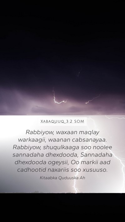 Xabaquuq 3:2 SOM Bible Verse Image