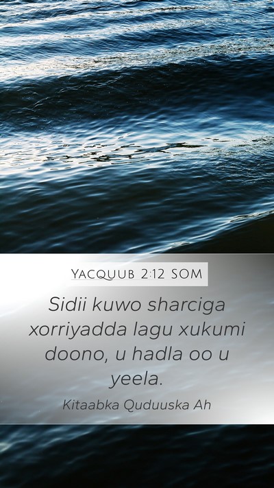 Yacquub 2:12 SOM Bible Verse Image