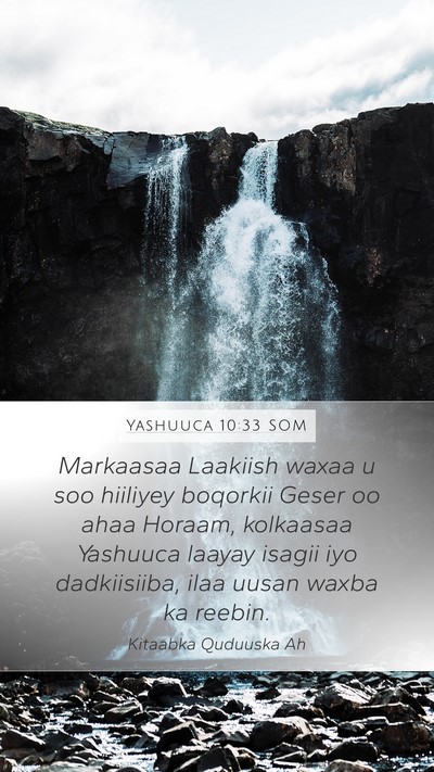 Yashuuca 10:33 SOM Bible Verse Image