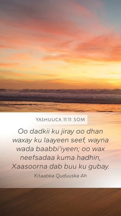 Yashuuca 11:11 SOM Bible Verse Image