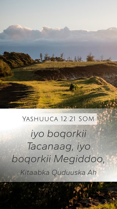 Yashuuca 12:21 SOM Mobile Phone Wallpaper - iyo boqorkii Tacanaag, iyo boqorkii - Mobile Bible Verse Wallpaper