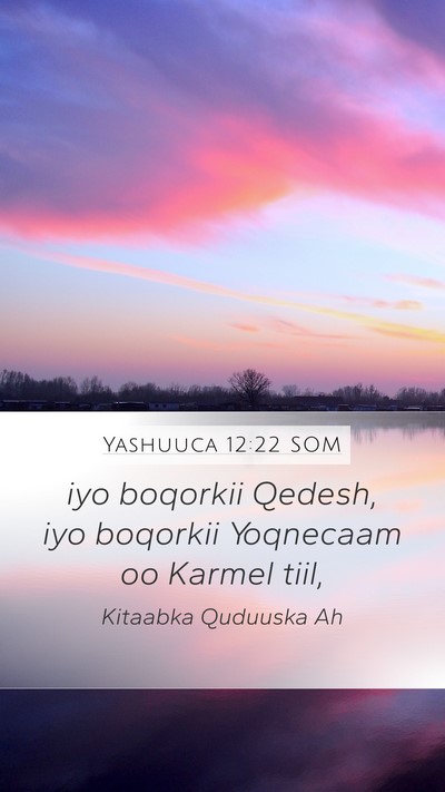 Yashuuca 12:22 SOM Bible Verse Image