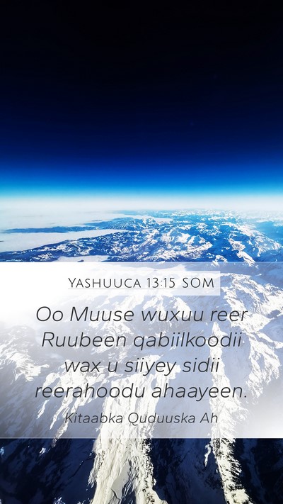 Yashuuca 13:15 SOM Bible Verse Image