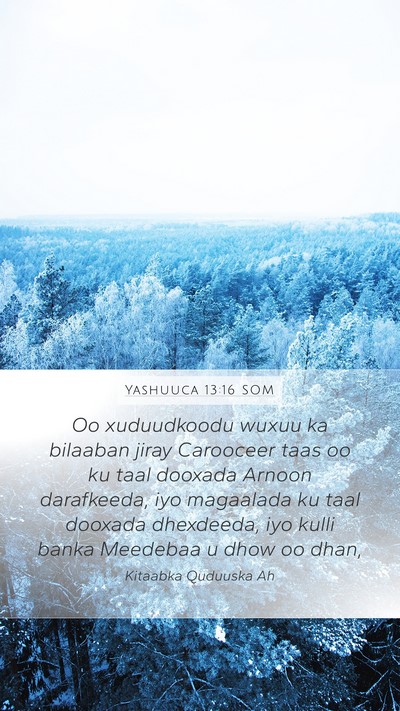 Yashuuca 13:16 SOM Bible Verse Image