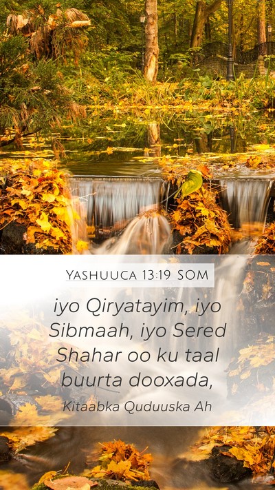 Yashuuca 13:19 SOM Bible Verse Image