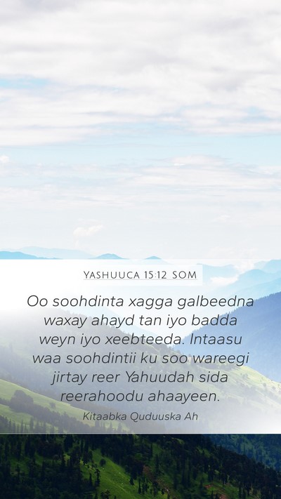 Yashuuca 15:12 SOM Bible Verse Image