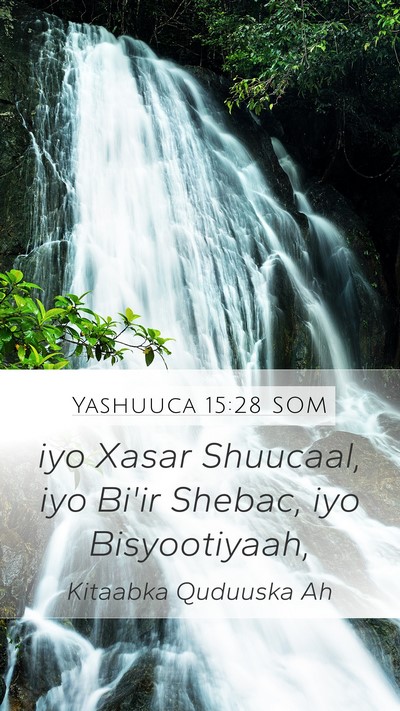 Yashuuca 15:28 SOM Bible Verse Image