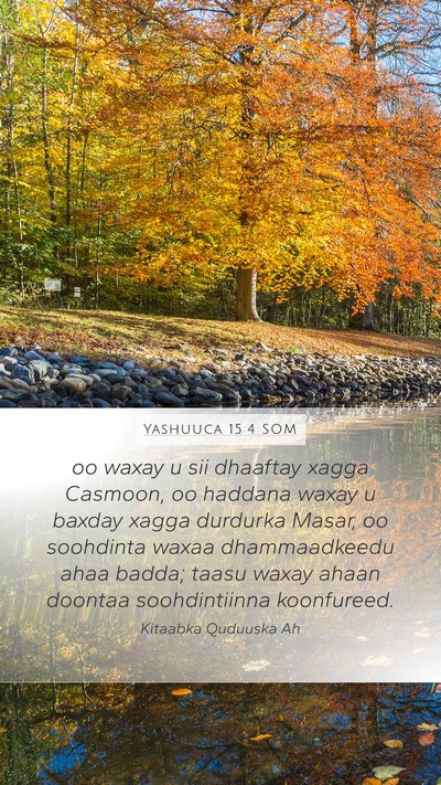 Yashuuca 15:4 SOM Bible Verse Image