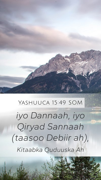 Yashuuca 15:49 SOM Bible Verse Image