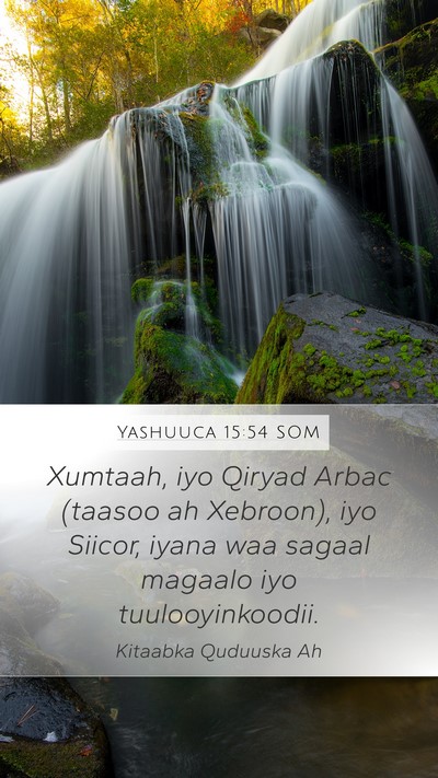 Yashuuca 15:54 SOM Bible Verse Image