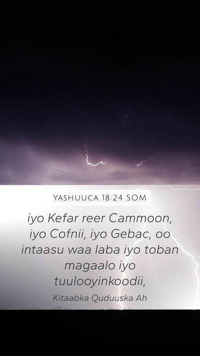 Yashuuca 18:24 SOM Bible Verse Image